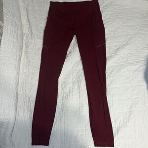 Maroon Lululemon Leggings